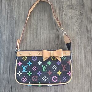 Louis Vuitton Multicolor Designer Women's Mini Pouch Bag